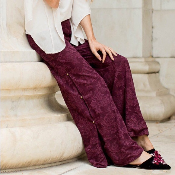 SOLD Joyfolie Mia Joy Brooke Pant in Bordeaux - Picture 2 of 7